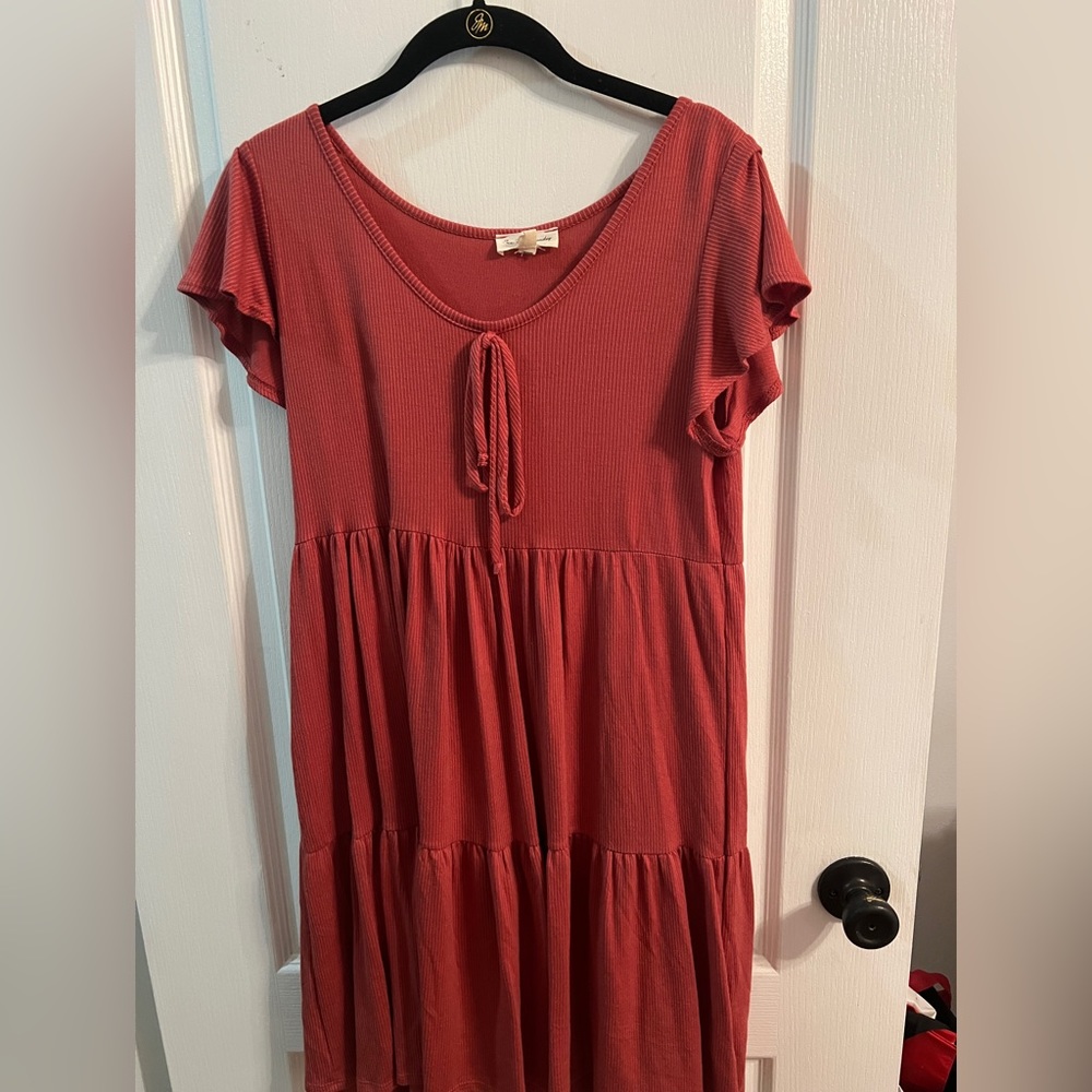 See You Monday Los Angeles Red/Orange Dress
